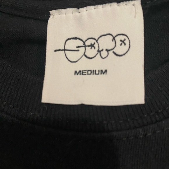 SOTOGANG WORLDWIDE Rhinestone Tribal Tattoo Baddie Babe Shirt Black Medium - Picture 3 of 5